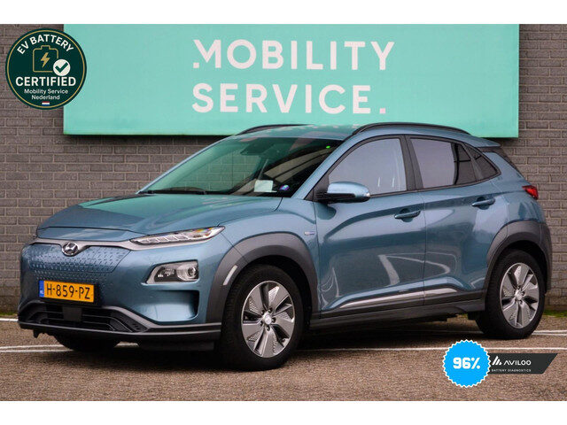 Hyundai Kona EV Premium 64 kWh 3FASE SOH96% Clima LED Cam