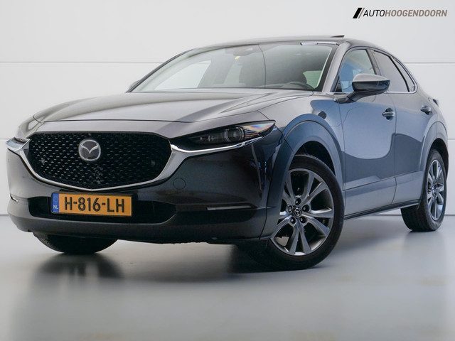 Mazda CX-30 2.0 e-SkyActiv-X M Hybrid Luxury (SCHUIFDAK,KEYLESS,360 CAMERA,ADAPTIVE CRUISE,TREKHAAK,