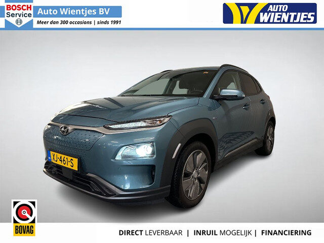Hyundai Kona EV Premium 64kWh | SOH 100% | Leer | Navi | Trekhaak