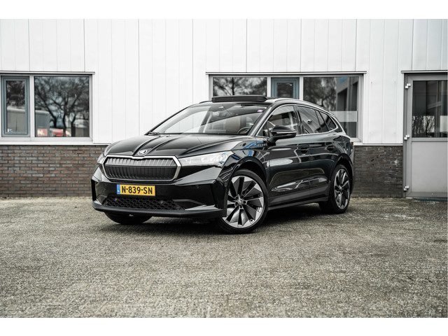 Škoda Enyaq iV | SOH 91% | 80 | Pano | Trekhaak | Full leder | Stoel + stuurverw