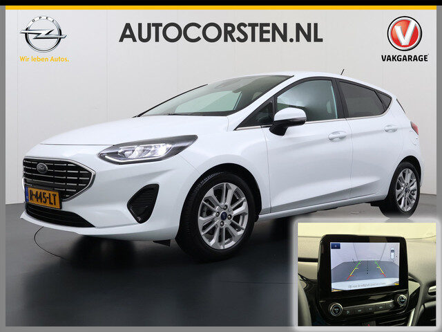 Ford Fiesta T 125PK Hybrid Titanium X Apple Carplay Android Auto Navi Bordherkenning Camera Ecc Crui