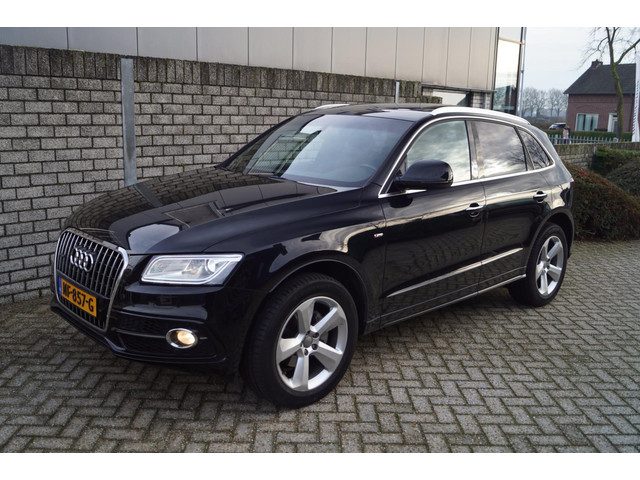 Audi Q5 2.0 TFSI Quattro S Line Autom Panodak Half Leder/Stof Sportst Navi Clima Xenon Cruise 2x PDC