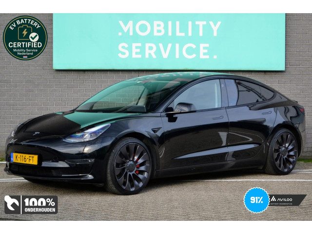 Tesla Model 3 Performance AWD 75 kWh SOH91% Pano AutoPilot LED ACCU- CHECK