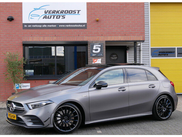 Mercedes-Benz A-Klasse AMG 35 4MATIC Premium Plus pano. schaalstoelen. burmeister. aero pakket
