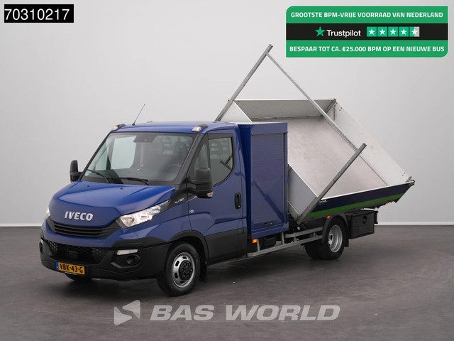 Iveco Daily 40C18 3.0L Drie-Zijdige Kipper met Kist Dubbellucht 180PK 3,5t Trekhaak Airco APK 07-202