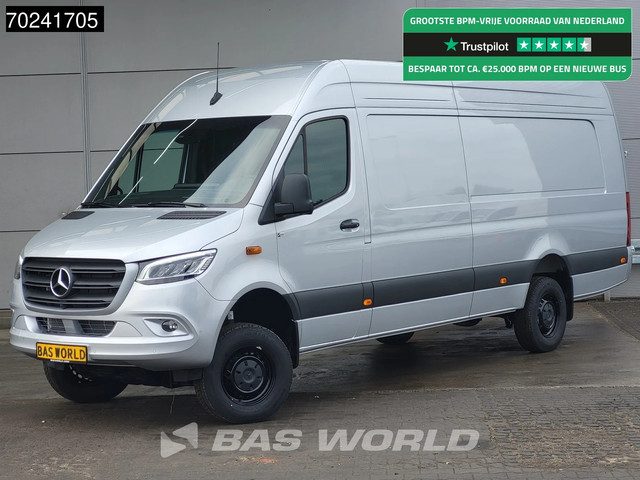 Mercedes-Benz Sprinter 319 CDI BPM VRIJ! Automaat 4x4 190PK L4H2 XXL LED ACC Navi 360Camera 10'' MBU