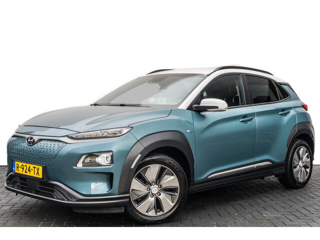 Hyundai Kona EV Premium 64 kWh | Leer | Clima | Navi | Camera |