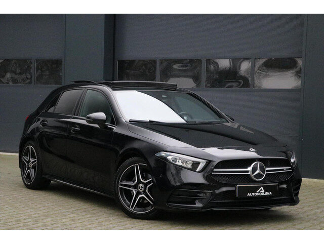 Mercedes-Benz A-Klasse 180 AMG Panodak NightPakket Widescreen AppleCarplay Camera Sportzetels Lmv 14