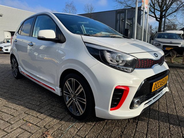 Kia Picanto 1.2 CVVT GT-Line 5deurs, clima, navi, cruise, xenon/led, elec pakket ,pdc, camera leder,