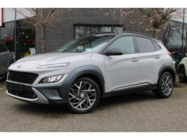 Hyundai Kona 1.6 GDI HEV Premium TwoTone Navi/Cam/18"/Leer "RIJKLAARPRIJS"
