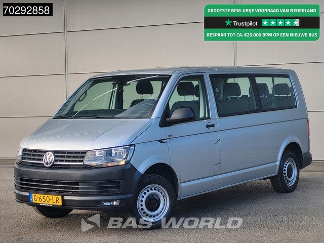 Volkswagen Transporter 102PK Ex.BPM + EX BTW Personenvervoer L2H1 Trekhaak Navi Airco Cruise Camera