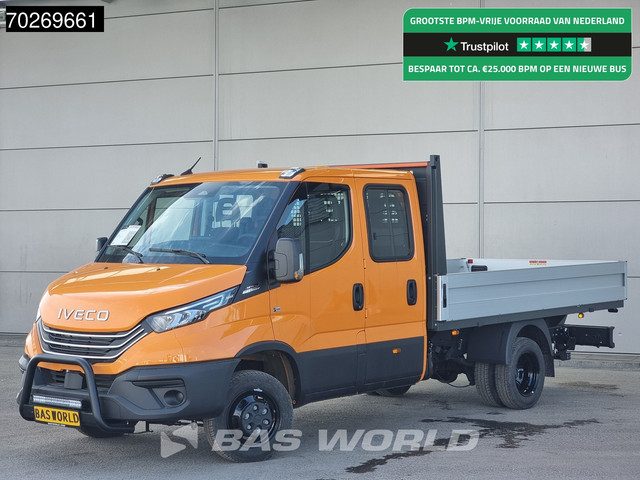 Iveco Daily 35C21 BPM VRIJ! 3.0 210PK Black Edition 2025model Dubbel Cabine Open laadbak 3.5t Trekha