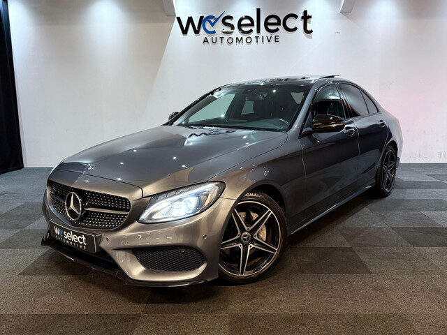 Mercedes-Benz C-Klasse 180 AMG Night Pakket l Pano l Led l Ambient l Camera l Stoelverwarming l Crui
