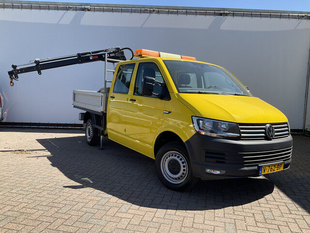 Volkswagen Transporter 2.0 TDI HIAB kraan Kastinrichting Trekhaak Laadkraan Airco Cruise Comfortline