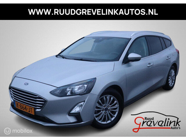 Ford Focus Wagon 1.5 EcoBlue 120 PK Titanium X Business Navi Trekhaak Chroom Digi Cockpit DonkerGlas