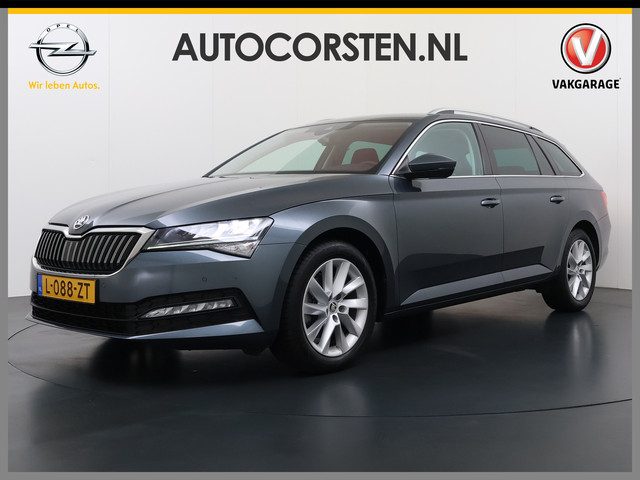 Škoda Superb Combi 1.5TSI DSG Automaat Trekhaak Elek.Stoel+Memory+Verwarmd Navi Ecc Apple Carplay An