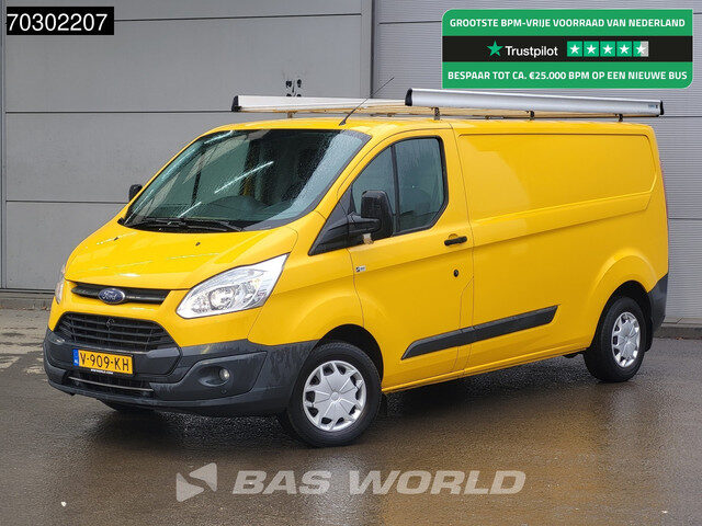 Ford Transit Custom 105pk L2H1 Trekhaak Airco Cruise Parkeersensoren Imperiaal APK 01-2026 Euro6 L2