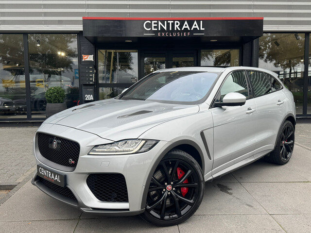 Jaguar F-PACE SVR 5.0 V8 AWD 550PK|Pano|Carbon|Meridian|Head-Up|Memory|ACC|360Camera|Carplay|Keyless