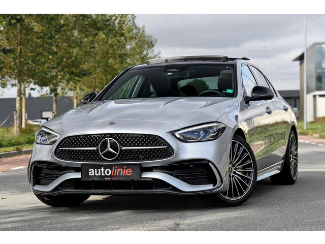 Mercedes-Benz C-Klasse 180 AMG Night ed. Pano, Memory, 360, Dodeh, Sfeer, CarPlay!