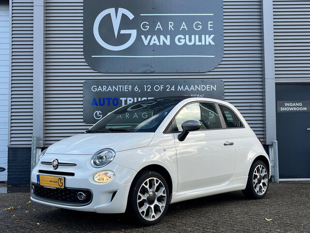 Fiat 500 1.2 Cabrio 69PK Trekhaak,CarPlay,Airco,Cruise,Isofix,ElektrRamen+Spiegels,Pdc,Led,Usb,Lmv,S