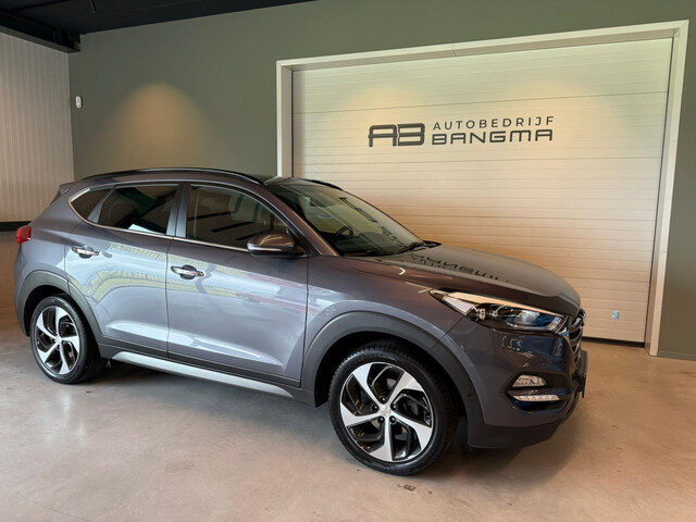 Hyundai Tucson 1.6 T-GDi 4WD AUTOMAAT PREMIUM-uitv/CLIMA AIRCO/PANORAMADAK/CRUISECONTROL/LEDEREN BEK