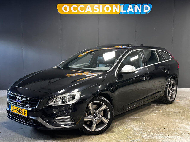 Volvo V60 2.4 D6 AWD Plug-In Hybrid R-Design|SCHUIFDAK|KEYLESS|TREKHAAK|LEDER|MEMORY|DODEHOEK|STOELV