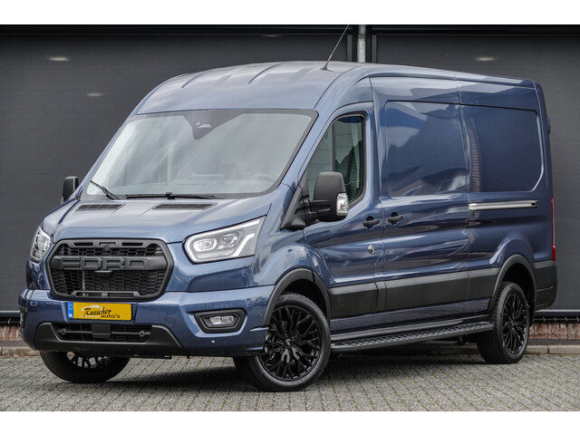 Ford Transit L3H2 | 2.0Tdci 165Pk | 350 | Raptor Edition | 2x Schuifdeur | Nieuw Model | Chrome Blue