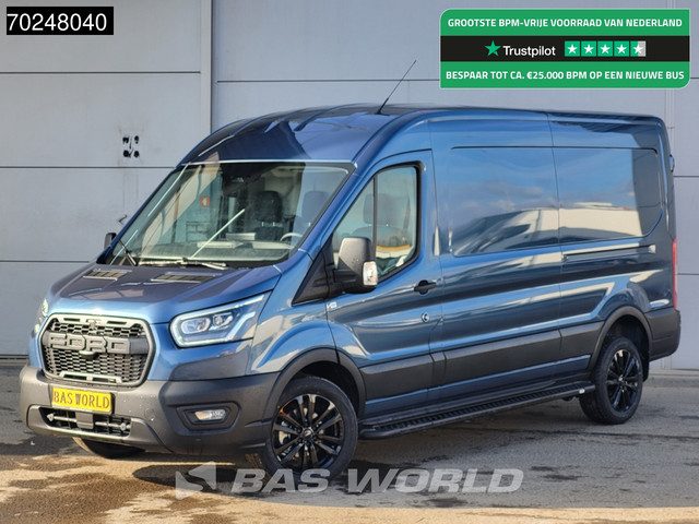 Ford Transit 165pk BPM VRIJ! Automaat Limited Raptor Grill Black Edition L3H2 New model! Xenon Airco