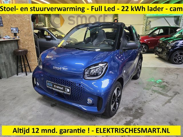 Smart Fortwo cabrio EQ Comfort - Stoel- en stuurverwarming - Full Led pakket - 22 kWh snellader 3 fa