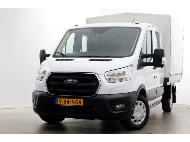 Ford Transit 2.0 TDCI 130pk L2H1 Trend D.C. Open Laadbak met huif 05-2020