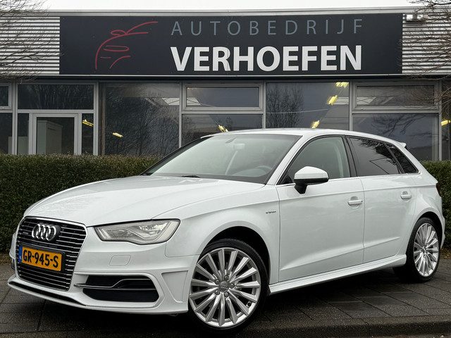 Audi A3 Sportback 1.4 e-tron PHEV - S-LINE - AUTOMAAT - ZWART LEDER - STOEL VERW - ONDERHOUDS HISTOR