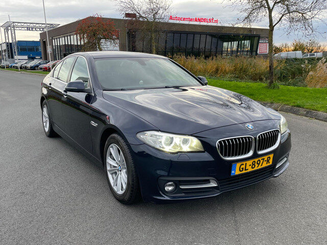 BMW 5 Serie 520i High Executive Aut, Elektr stln, Stoelverw, Leder, Navi, Pdc, Cruise, Bluetooth, Ge