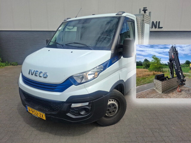 Iveco Daily 3.0I CNG Kraan Laadbak AUT-6 HIAB 3-Persoons Navi Ecc Trekhaak Camera