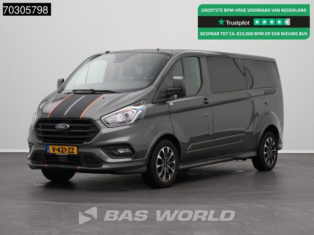 Ford Transit Custom 170pk Dubbel Cabine Automaat Sport L2H1 Trekhaak LED Xenon Navi Airco Cruise Cam