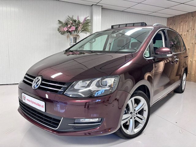 Volkswagen Sharan 2.0 TSI Highline, vol opties, 7 persoons, automaat, trekhaak, leder, navi, panoram