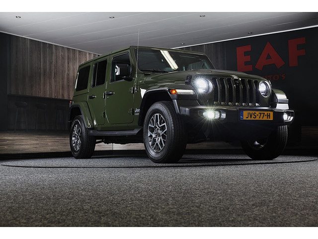 Jeep Wrangler UNLIMITED 4xe 380 80th Anniversary / Acc / 360 Camera / Dode Hoek / Leder / Navi / Ecc