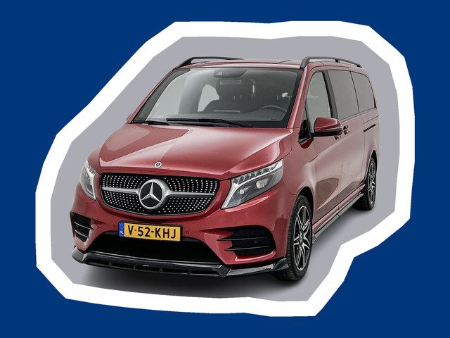 Mercedes-Benz V-Klasse 250d DC L3 AMG 4-Matic Maxton pakket Hyacinth Red metallic Dubbele Cabine Led