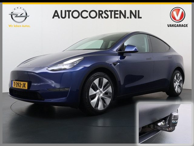 Tesla Model Y Long Range AWD 514pk SOH 92% Trekhaak Warmtepomp Leder Panoramadak Matrix-LED Autopilo