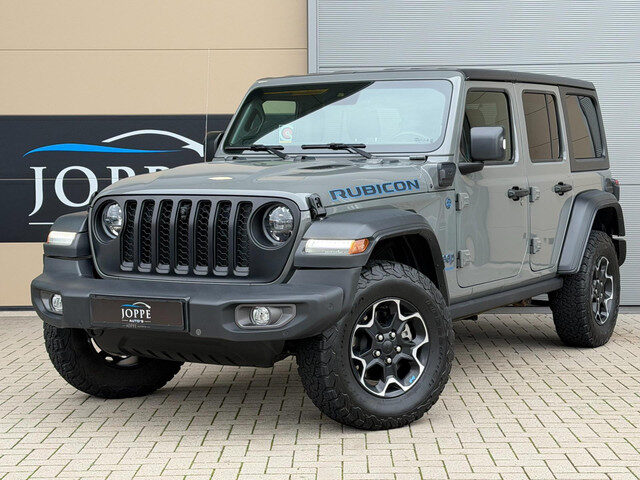 Jeep Wrangler Unlimited 4xe 380 Rubicon|Trekhaak|Sting gray|Leder|Camera|Hardtop