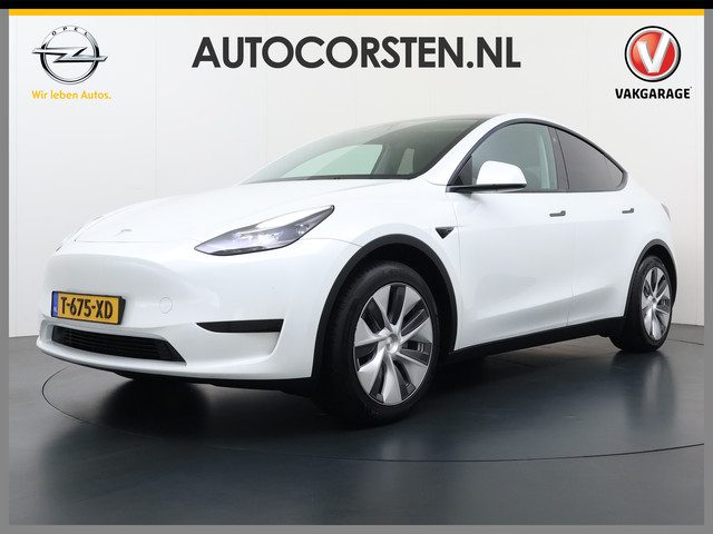 Tesla Model Y RWD Warmtepomp LFP-Accu Leer Lmv Camera's Pano-dak Adap.Cruise Navi Ecc