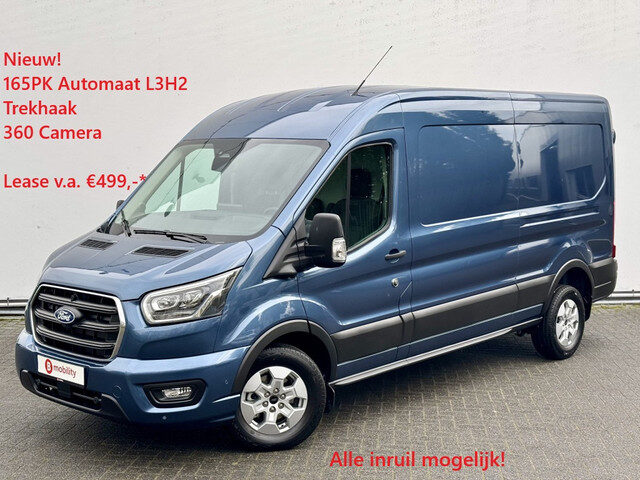 Ford Transit 350 2.0 TDCI 165PK L3H2 Limited Nieuw Type Automaat Trekhaak 2.800kg