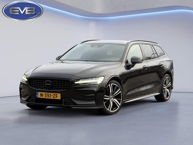 Volvo V60 2.0 B4 205 pk R-Design sport, Black edition, vele opties, sport leder, dealer onderhouden,