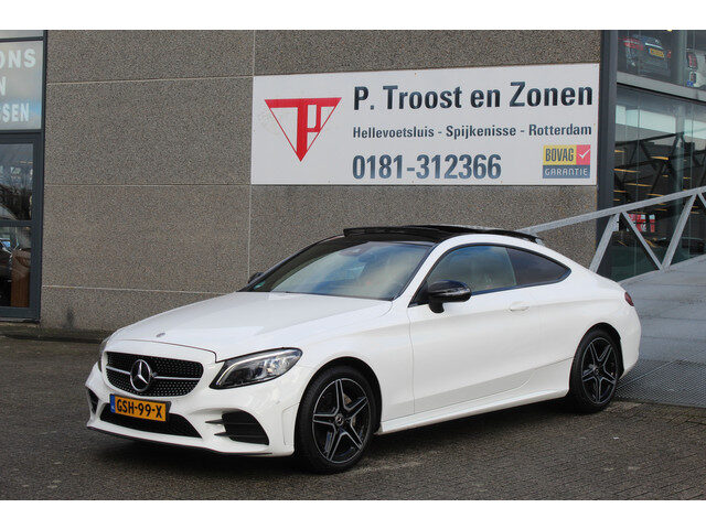 Mercedes-Benz C-Klasse Coupé 200 AMG Line Night Edition NIEUW MODEL Automaat Panoramadak/Sfeerverlic