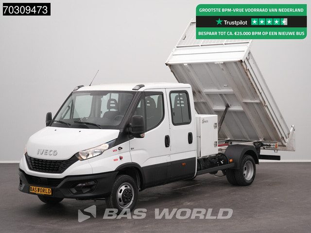 Iveco Daily 35C16 3.0L Kipper met Kist Dubbellucht 3,5t AHK Navi Airco Cruise Euro6 Kieper Tipper Be
