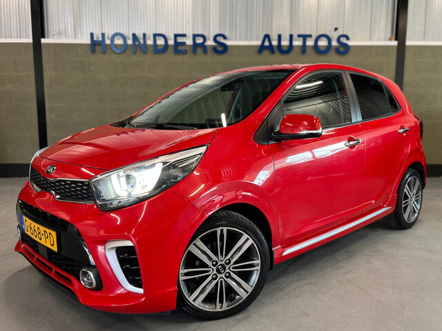 Kia Picanto 1.0 T-GDI GT-LINE 100 PK 5-ZITS I STOEL+STUUR VERWARM I NAVI I CRUISE I LEDER I LM VELG
