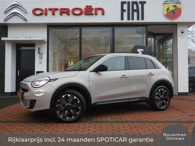 Fiat 600 1.2 Hybrid Turbo Charged 110PK Automaat La Prima, Rijklaarprijs | Adaptieve Cruise | Stoelv