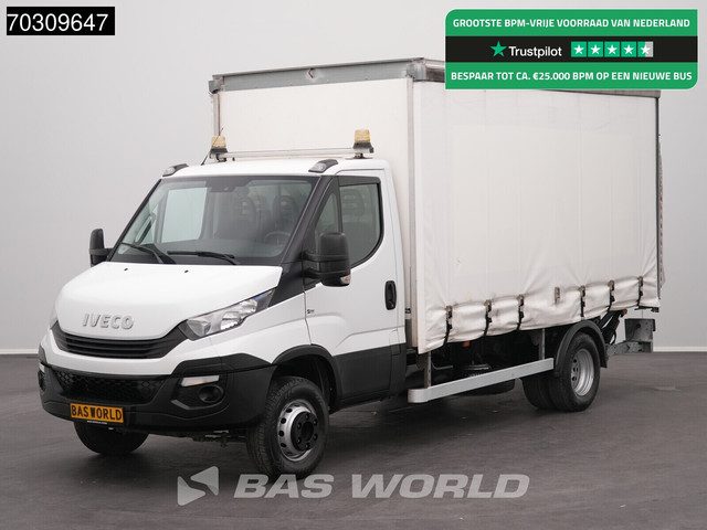 Iveco Daily 70C15 3.0L 1500kg D'Hollandia Laadklep Euro6 Bakwagen Schuifzeilen 7tons Airco Cruise Ko