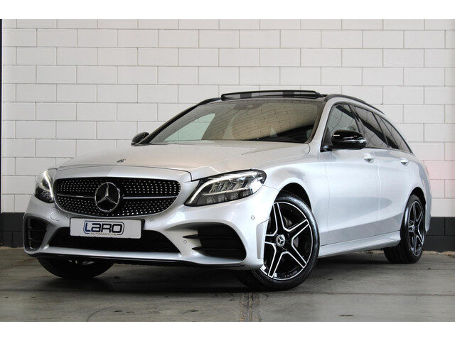 Mercedes-Benz C-Klasse Estate 200 AMG Line | Pano Night Camera CarPlay Cruise Dealer onderhouden
