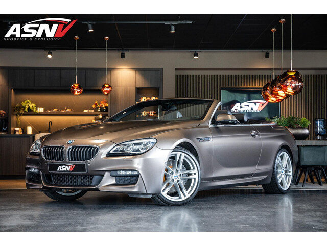 BMW 6 Serie Cabrio 640xi High Executive, 320 PK, Frozen/Brons, M/Sports/Pakket, Soft/Close, Ventilat