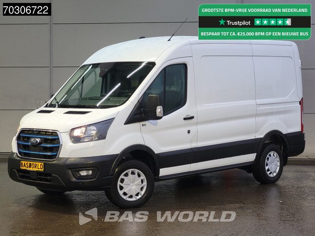 Ford E-Transit Elektrisch 68kWh 317km WLTP L2H2 Navi Airco Cruise Parkeersensoren v+a SYNC4-Display